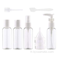 Bouteilles de voyage en plastique vides set 10pcs taille de voyage cosmétique preuve de fuite